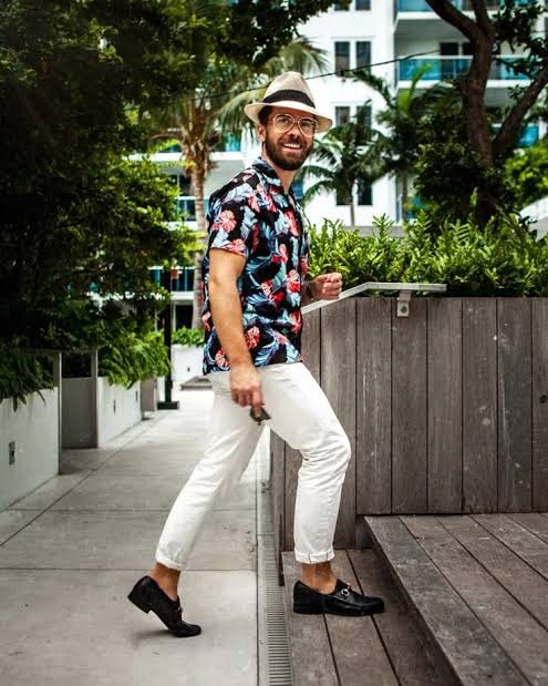 Floral resort shirt