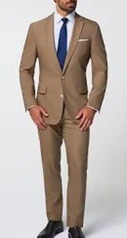 Tan suit